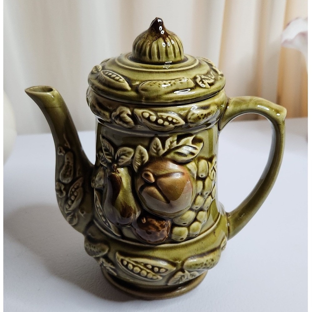 Tilso Japanese Teapot -Green with Fruit